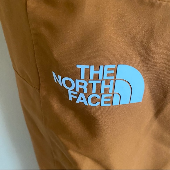 The North Face Sickline Snow Pants Men Small Leather Brown Dryvent Ski Snowboard - Picture 8 of 16